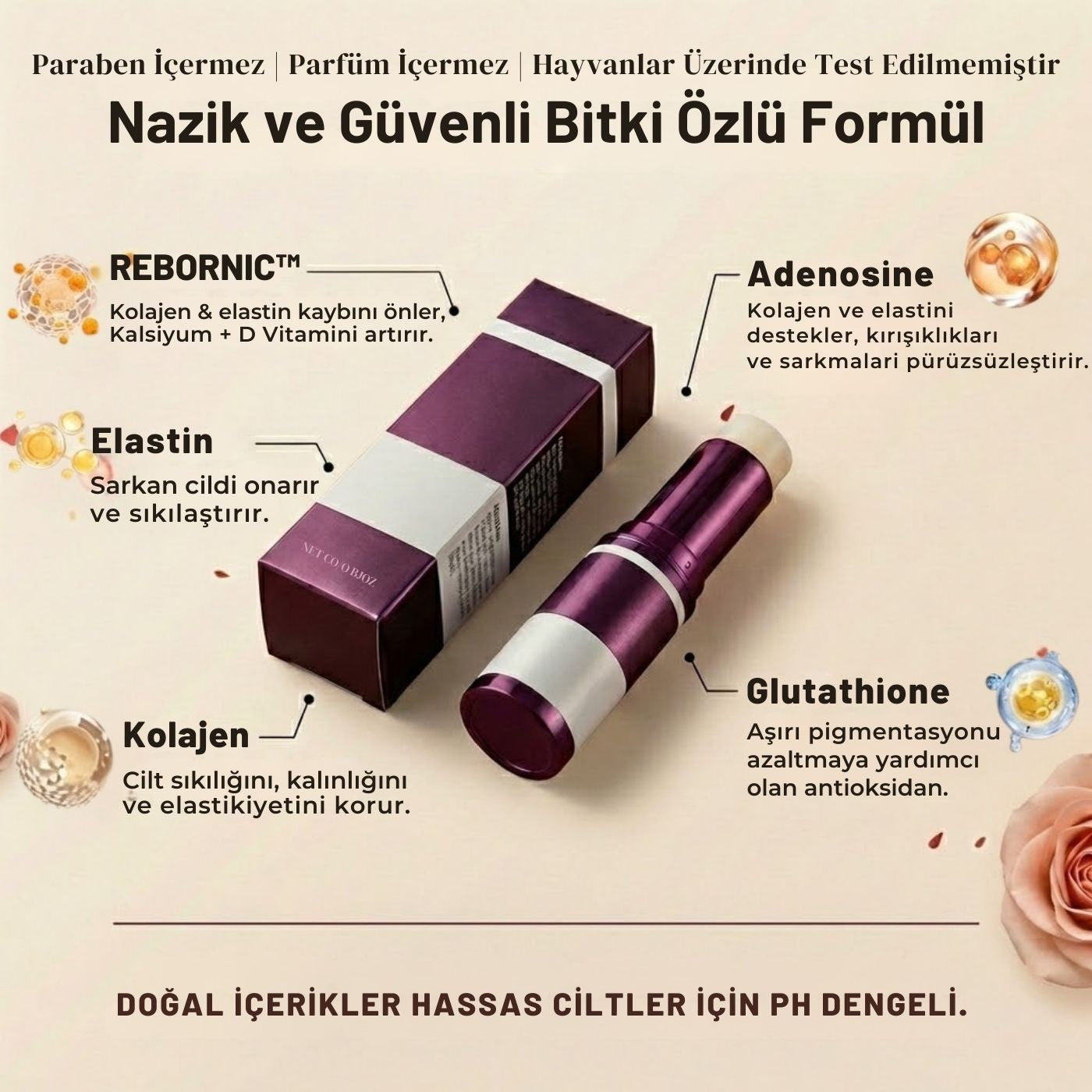 Nelviora™ Kalsiyum ve Kolajen Eksteri İçeren Multi Balm